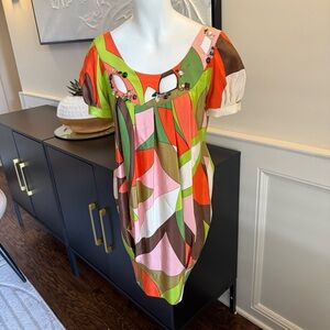 LaRok‎ Multicolor Silk Dress